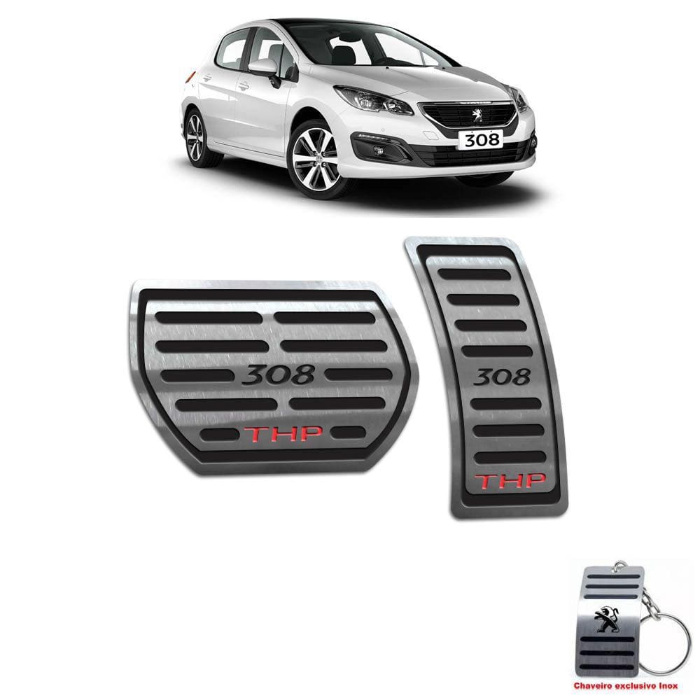 Pedaleira Peugeot 308 THP 2012/2019 Automático Preto