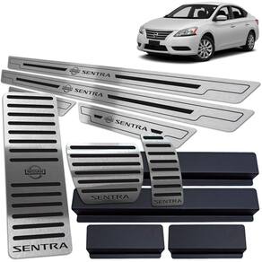 Soleira Pedaleira Descanso Sentra 2014/2016 Auto Preto BR