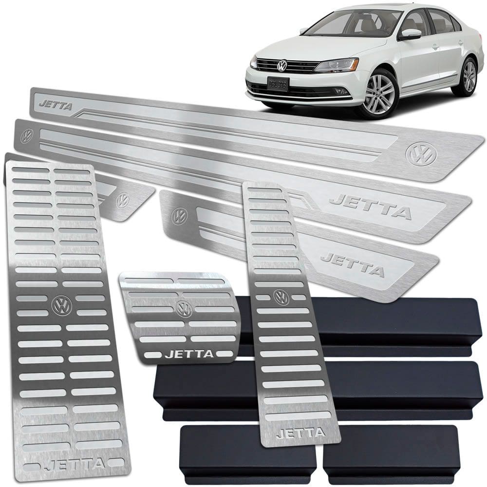 Descanso Pedaleira Auto. Soleira Jetta 2011 a 2018 Prata AR