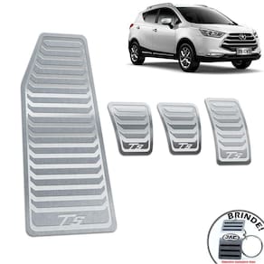 Jac T5 2016 A 2019 Descanso + Pedaleira Manual Inox Prata