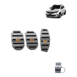 Pedaleiras Fiat Argo Trekking Em Aço Inox Preto