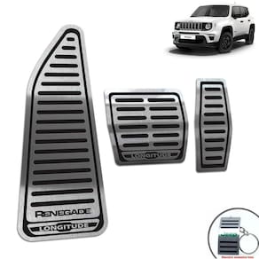 Descanso de Pé + Pedaleira Jeep Renegade Longitude Preto