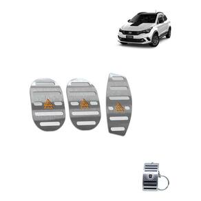 Pedaleiras Fiat Argo Trekking Em Aço Inox Prata