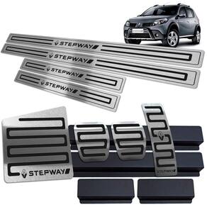 Soleira Pedaleira Descanso Sandero Stepway 2008/13 Preto BR
