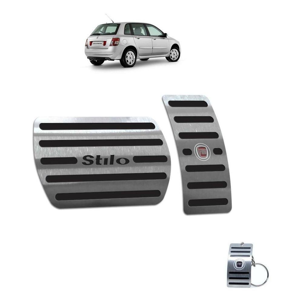 Pedaleiras Fiat Stilo 2003 A 2011 Automático Preto