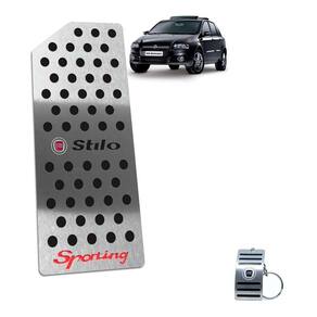 Descanso De Pé Em Inox Fiat Stilo Sporting 2007 A 2011 Preto