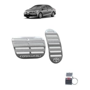 Pedaleira Automático Toyota Corolla Gli 2014/2019 Prata