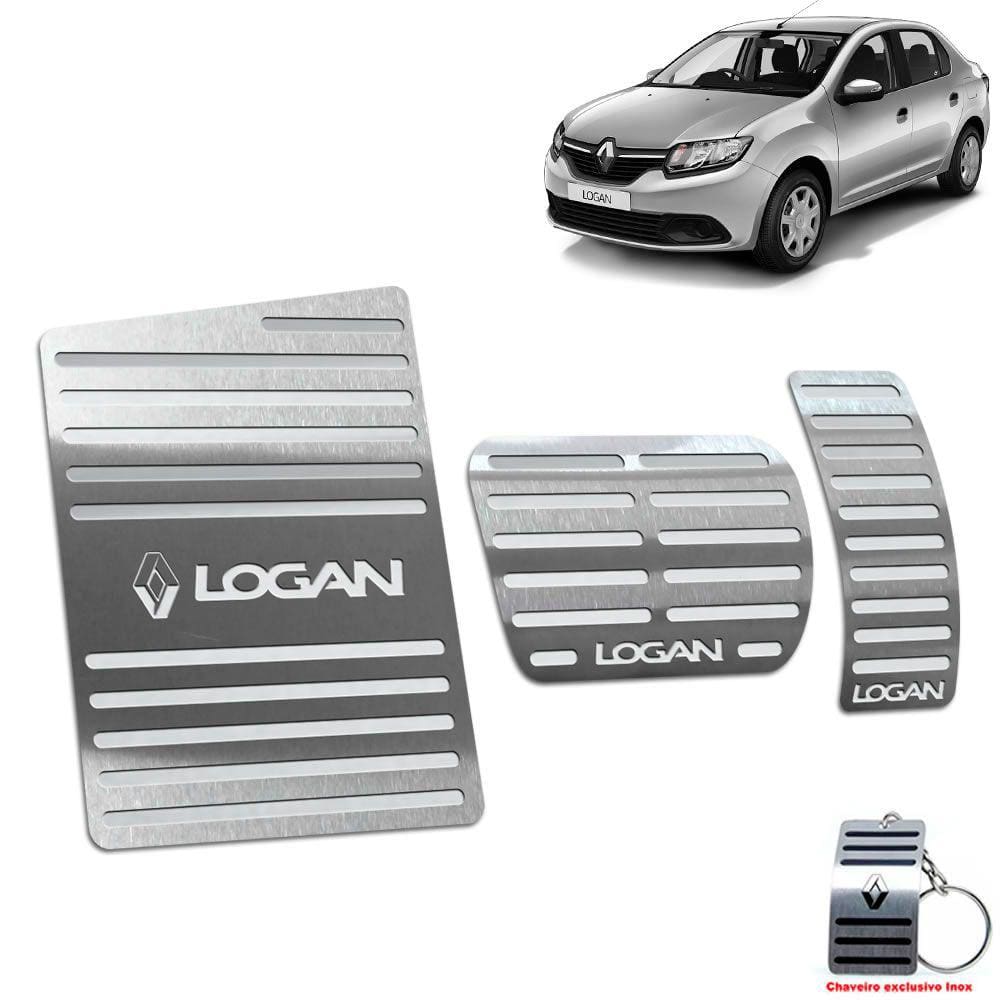 Descanso + Pedaleira Automático Logan 2014 A 2019 Prata