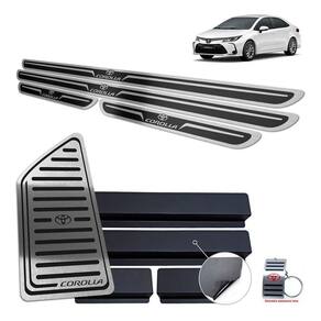Soleira Com Descanso Toyota Corolla 2020 Preto Alto Relevo