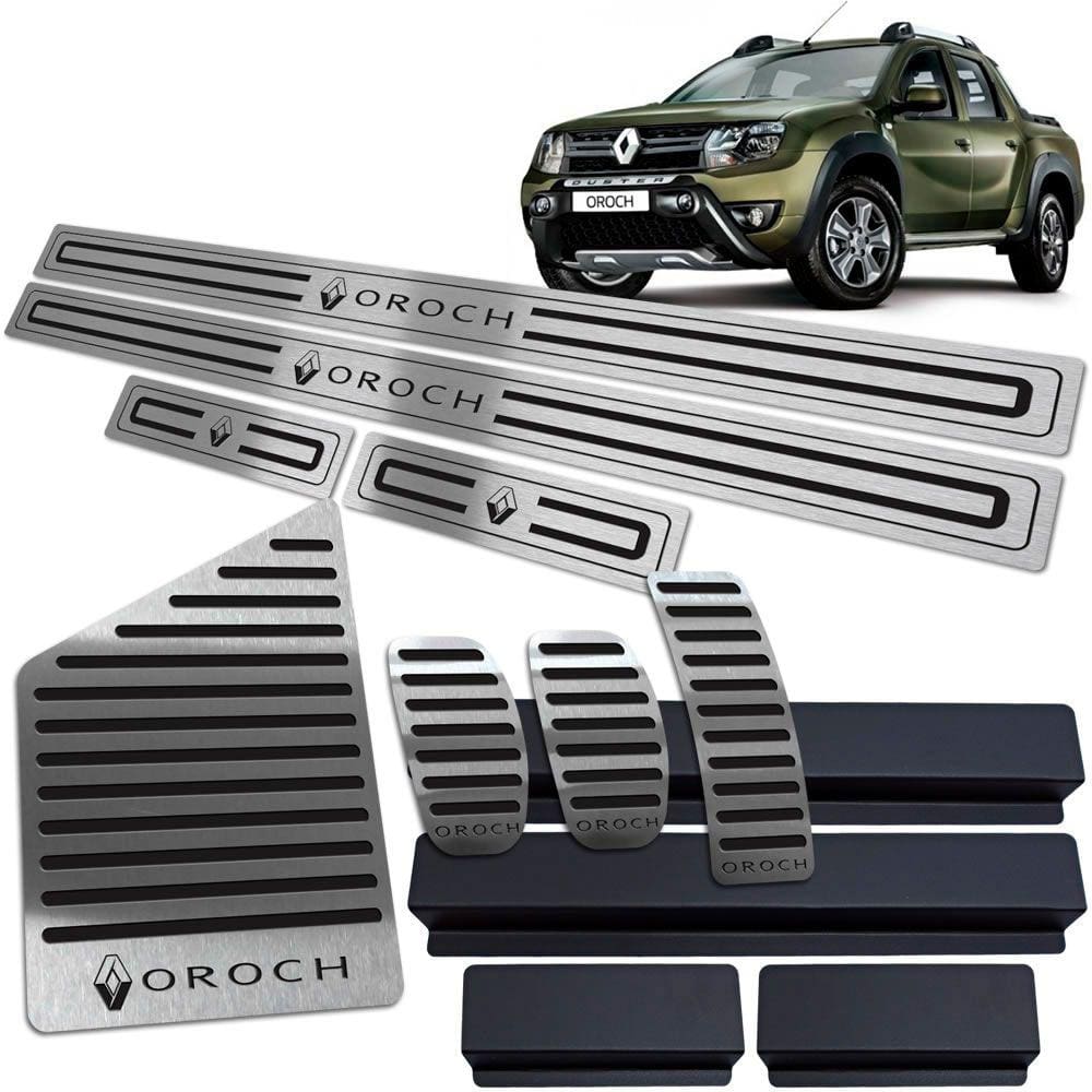 Soleira Pedaleira Descanso Oroch 2016/2021 Manual Preto BR
