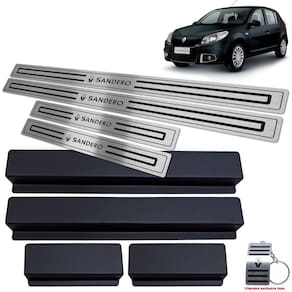Soleiras Renault Sandero 2008 A 2013 Preto Baixo Relevo