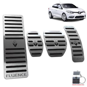 Pedaleiras + Descanso Fluence 2011/2019 Manual Preto