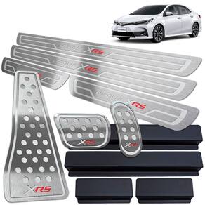 Soleira Pedaleira Descanso Corolla Xrs 2014 A 2019 Prata B.R