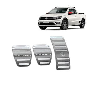 Pedaleira Volkswagen Saveiro G7 Aço Inox