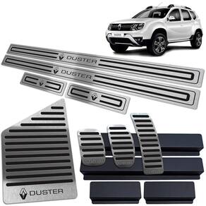 Soleira Pedaleira Descanso Duster 2011/2020 Manual Preto BR