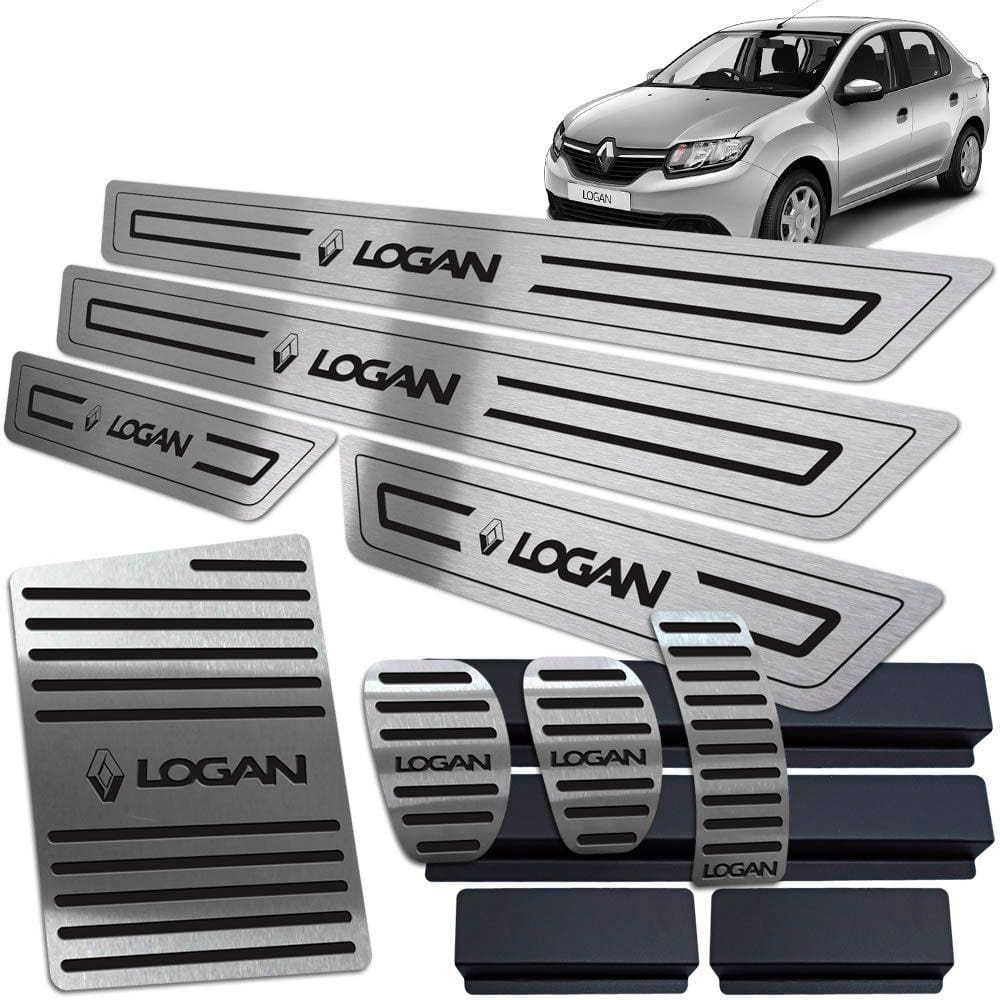 Descanso Pedaleira Soleira Logan 2014 A 2019 Preto BR Manual
