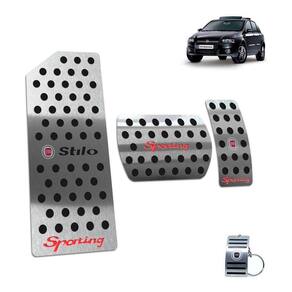 Pedaleira + Descanso Stilo Sporting 2007 A 2011 Auto Preto