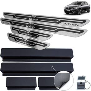 Soleiras Renault Logan Intense 2020 Preto Alto Relevo