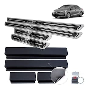Soleiras Toyota Corolla Gli 2014/2019 Preto Alto Relevo