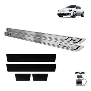 Soleiras Preto Baixo Relevo + Vinil Fusca R-line 2 Portas