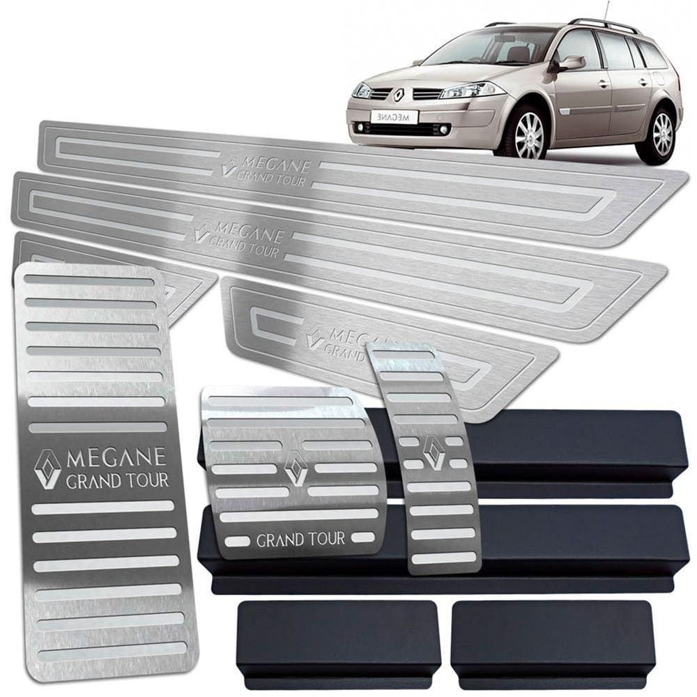 Kit Megane Grand Tour Auto 2007/2013 Prata Baixo Relevo
