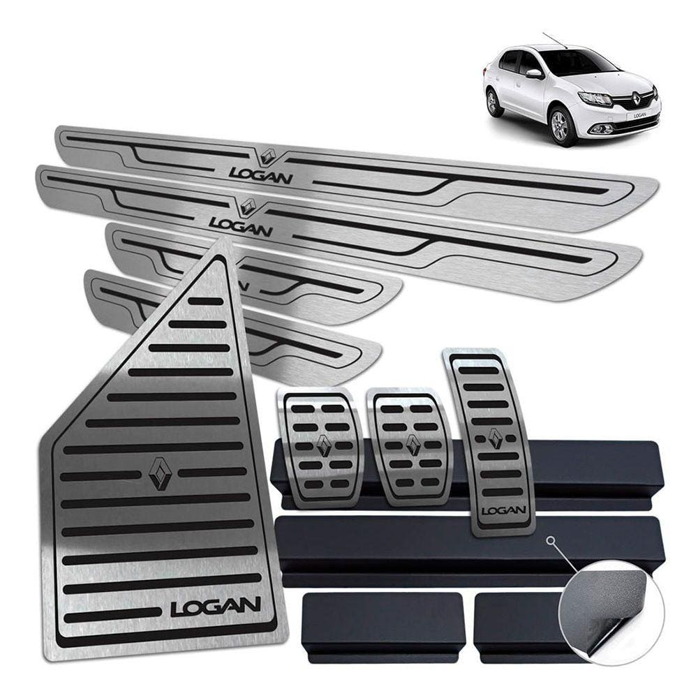 Descanso Pedaleira Soleira Logan 2020 Preto BR Manual