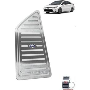 Descanso De Pé Em Aço Inox Toyota Corolla Hybrid 2020 Prata