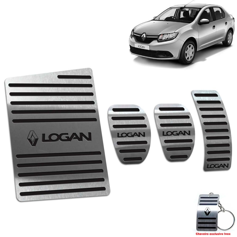 Descanso + Pedaleira Manual Logan 2014 A 2019 Preto