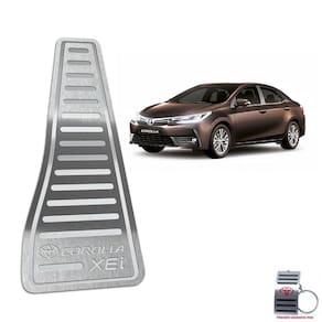 Descanso De Pé Aço Inox Toyota Corolla Xei 2014/2019 Prata