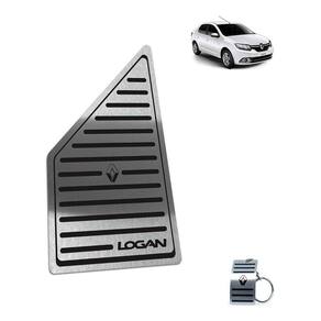 Descanso de Pé Renault Em Aço Inox Logan 2020 Preto