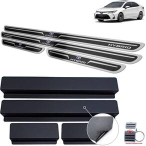 Soleiras Toyota Corolla Hybrid 2020 Preto Alto Relevo