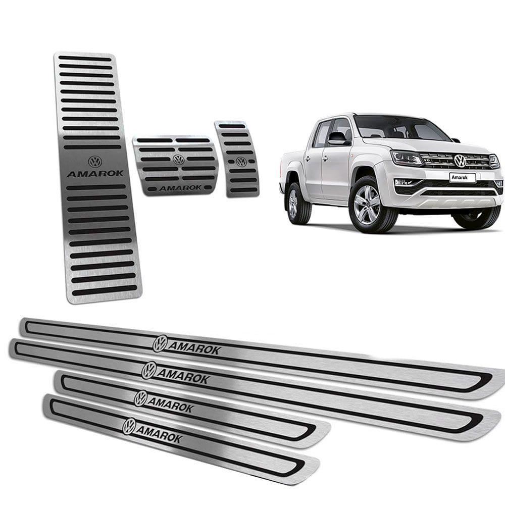Soleira Pedaleira Descanso Amarok 11 19 Automático Preto BR