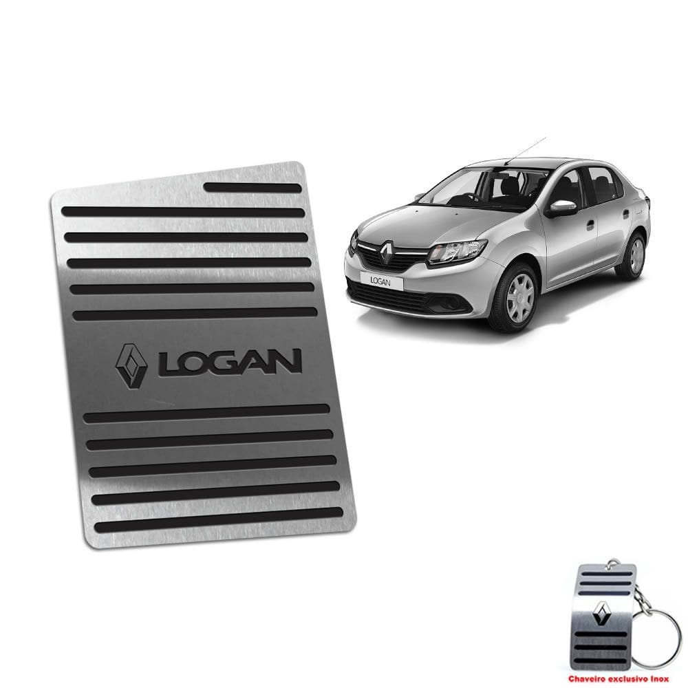 Descanso de Pé Renault Em Aço Inox Logan 2014 A 2019 Preto