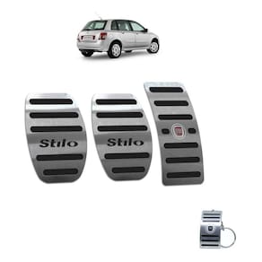 Pedaleiras Fiat Stilo 2003 A 2011 Manual Preto