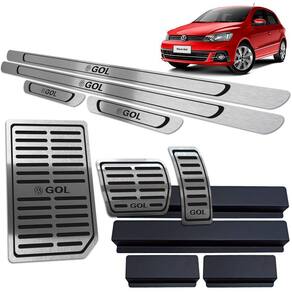 Soleira Pedaleira Descanso Gol G6 G7 12 A 20 Auto Preto BR