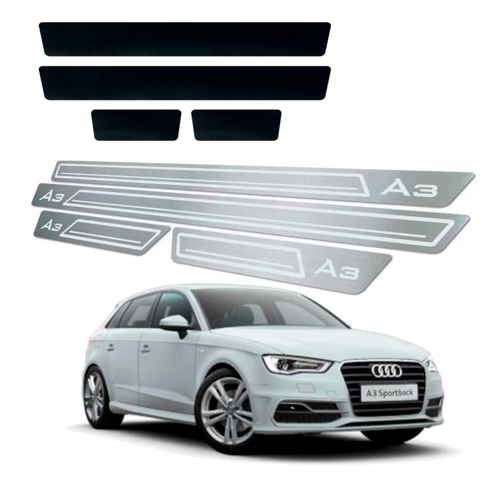 Soleira + Vinil Audi A3 2014 Até 2019