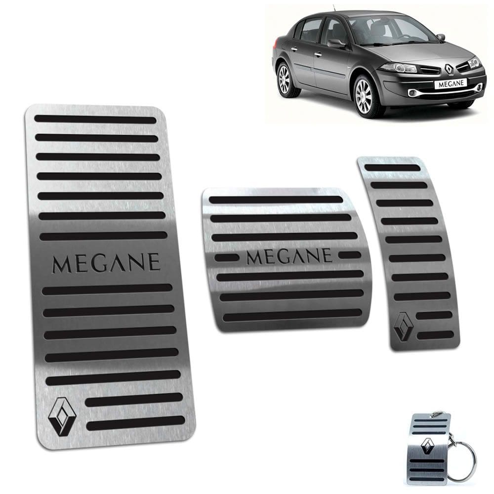 Pedaleira Com Descanso Megane 2006 A 2011 Automático Preto