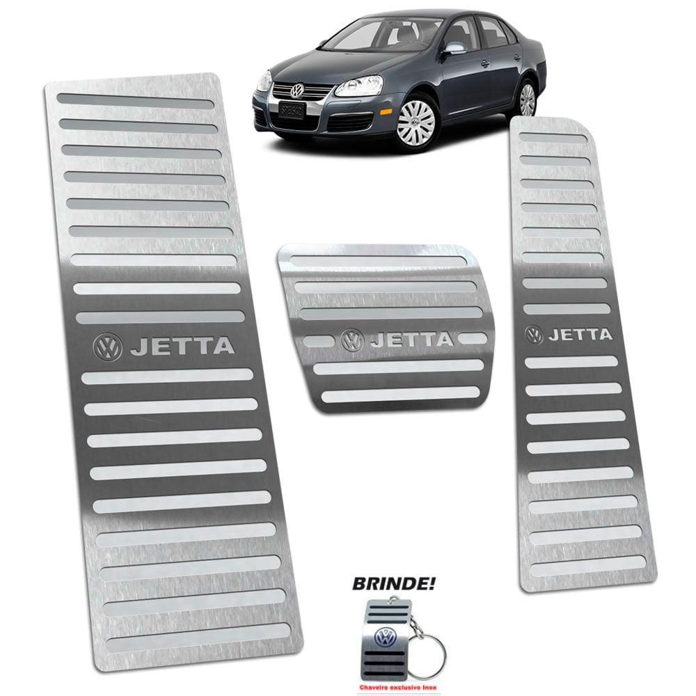 Descanso + Pedaleira Volkswagen Jetta 2007 a 2010 Prata