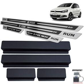 Soleiras Em Aço Inox Preto Alto Relevo Fox Run 2016 a 2017