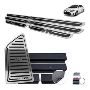 Soleira Com Descanso Corolla Altis 2020 Preto Alto Relevo