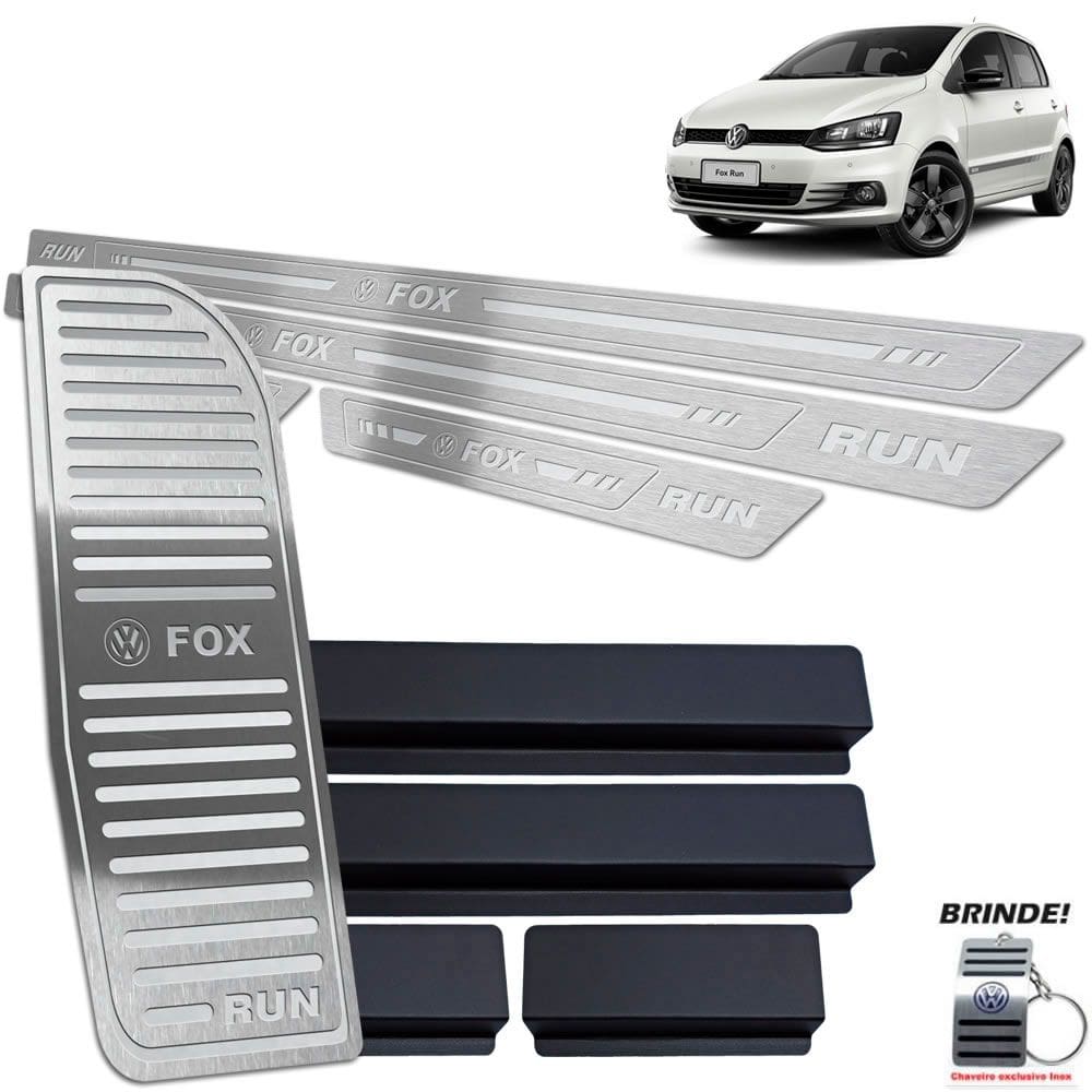 Descanso + Soleira Prata Baixo Relevo Fox Run 2016 a 2017