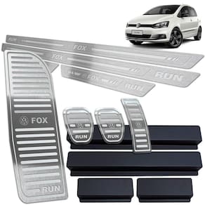 Soleira Pedaleira Manual Descanso Fox Run 2016 a 17 Prata BR