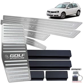 Soleira Descanso Golf Sportline Até 2014 Prata Baixo Relevo