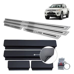 Soleiras Mitsubishi L200 Triton 2008/2017 Preto Baixo Relevo