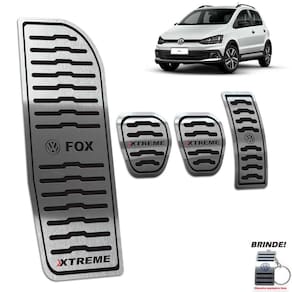 Descanso + Pedaleira Manual Preto Fox Xtreme 2018 A 2020