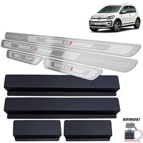 Soleiras Prata Alto Relevo Volkswagen Cross Up Tsi