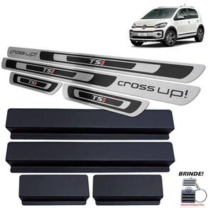 Soleiras Preto Alto Relevo Volkswagen Cross Up Tsi