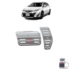 Pedaleira Automático Toyota Yaris X-Way 2018 A 2020 Prata