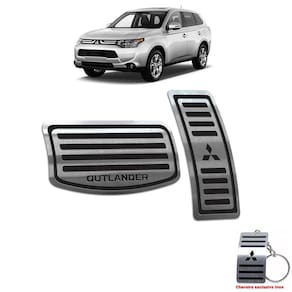 Pedaleiras Aço Inox Outlander 2014 A 2017 Automático Preto