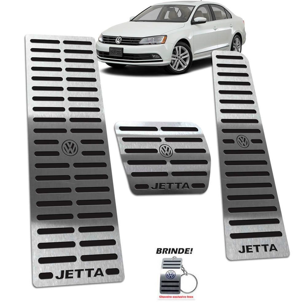 Pedaleira Automático + Descanso Jetta 2011 A 2018 Preto